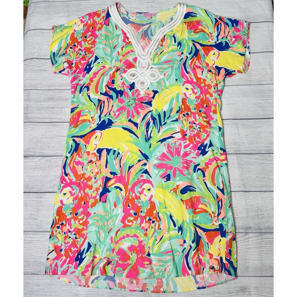 Lilly‎ Pulitzer Harlow Tunic Dress Casa Banana Beach Tropical XS
